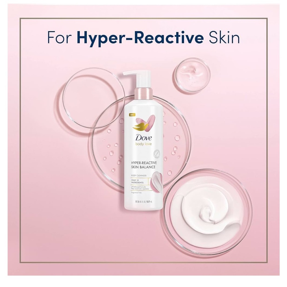 This is a Dove Body Love Hyper-Reactive Skin Balance Body Cleanser, 2 Pack - Picture 6 of 9